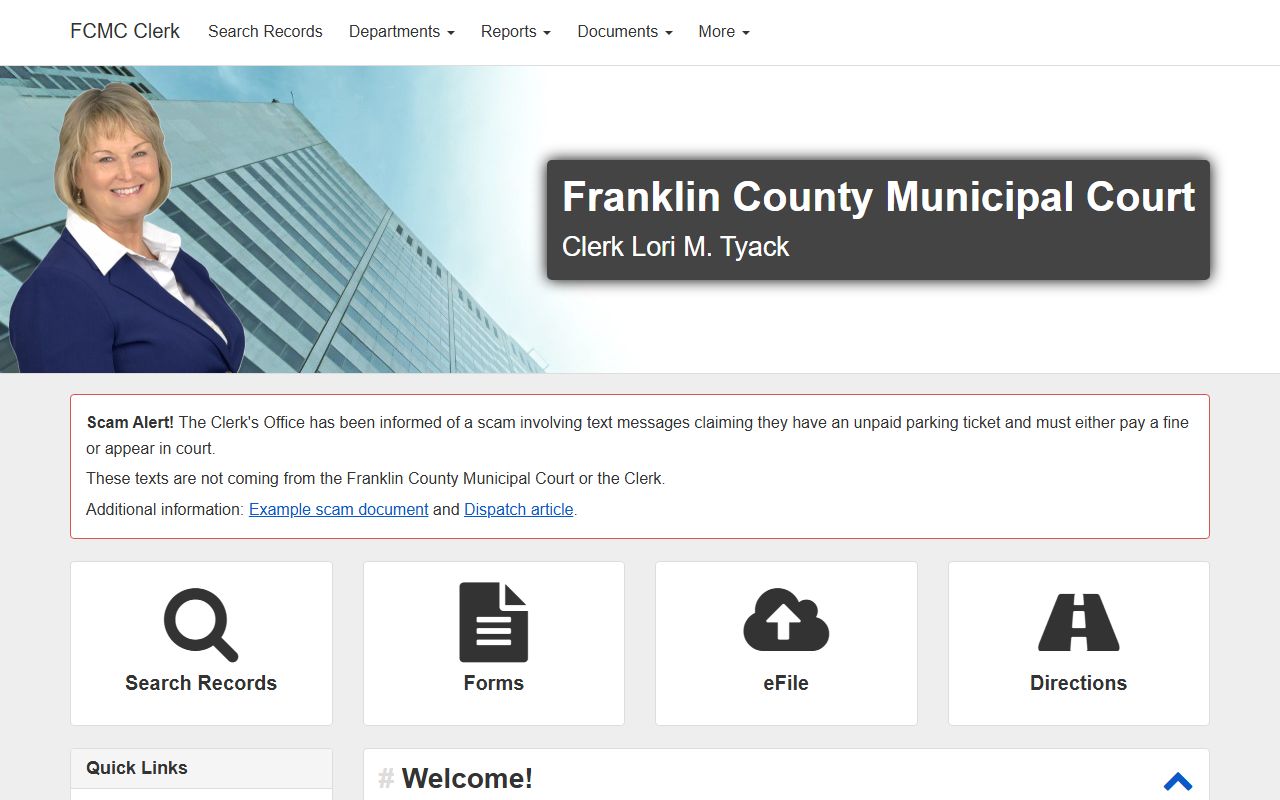 Columbus background check municipal court records