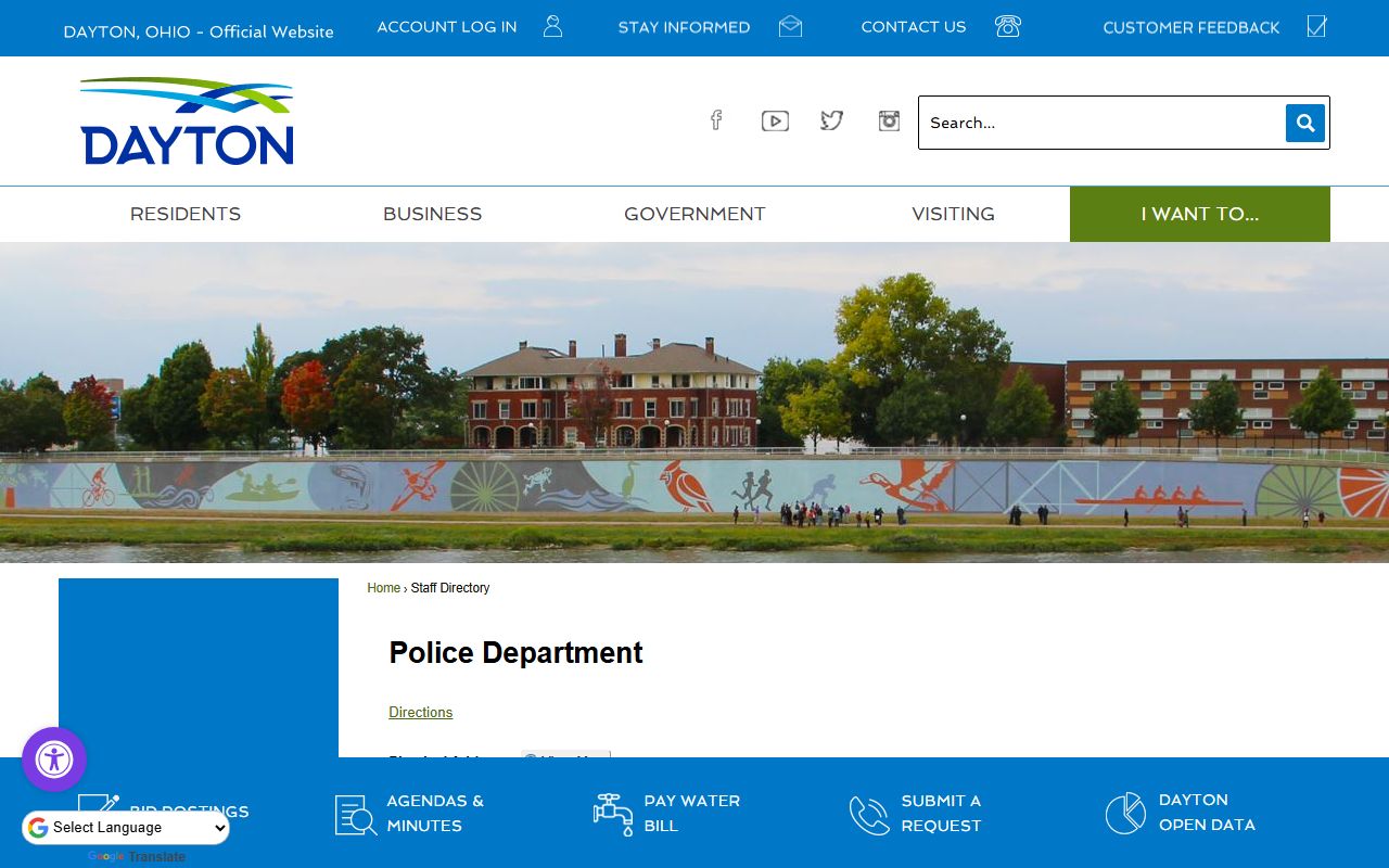 Dayton background check police department website
