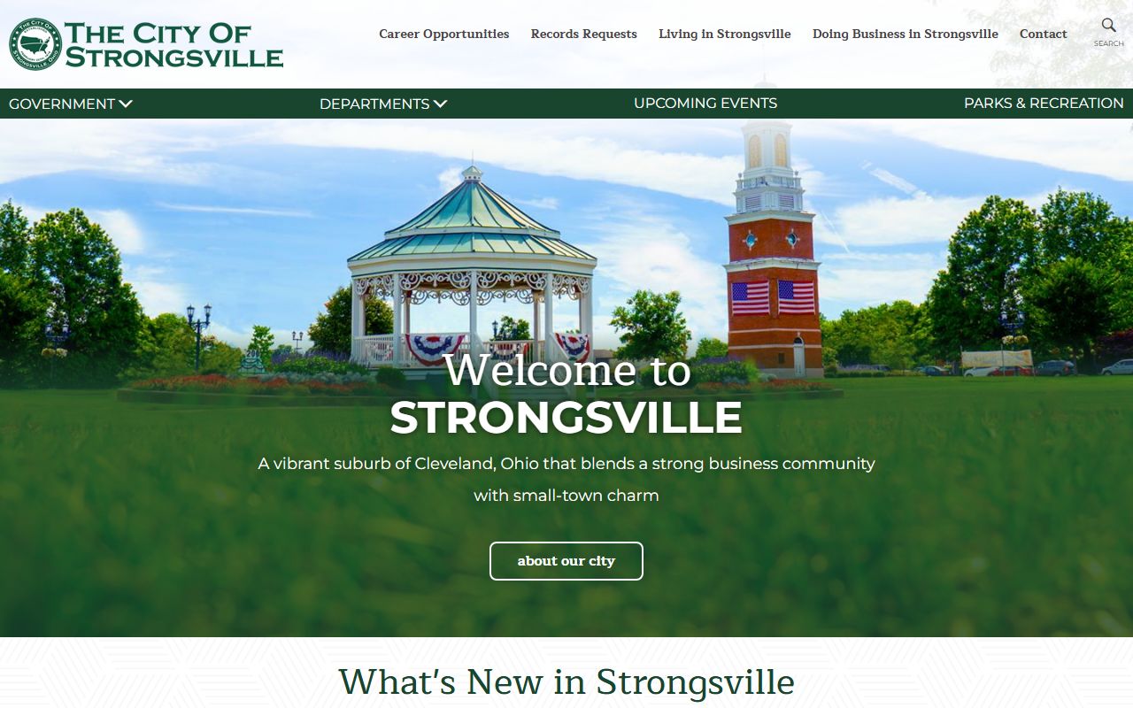 Strongsville background check and police department services