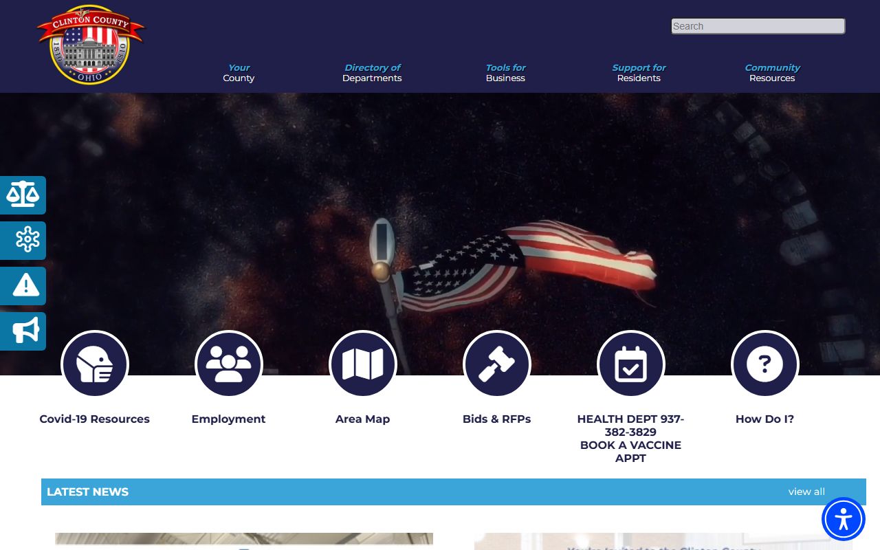 Clinton County background check official website