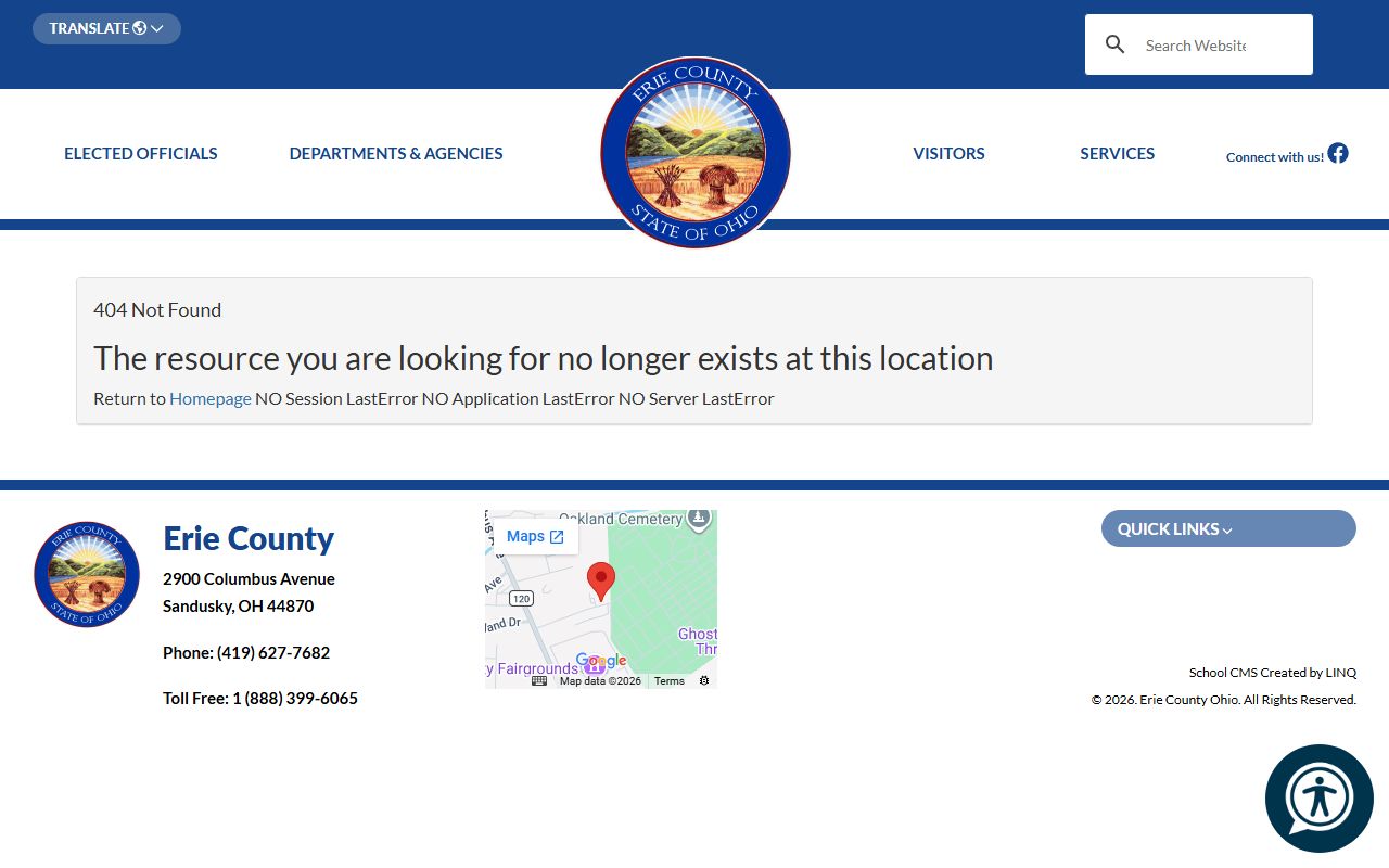 Erie County civilian fingerprinting page for background checks
