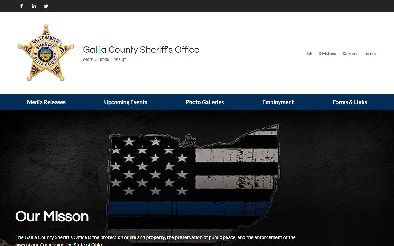 Gallia County background check services at Sheriff's Office
