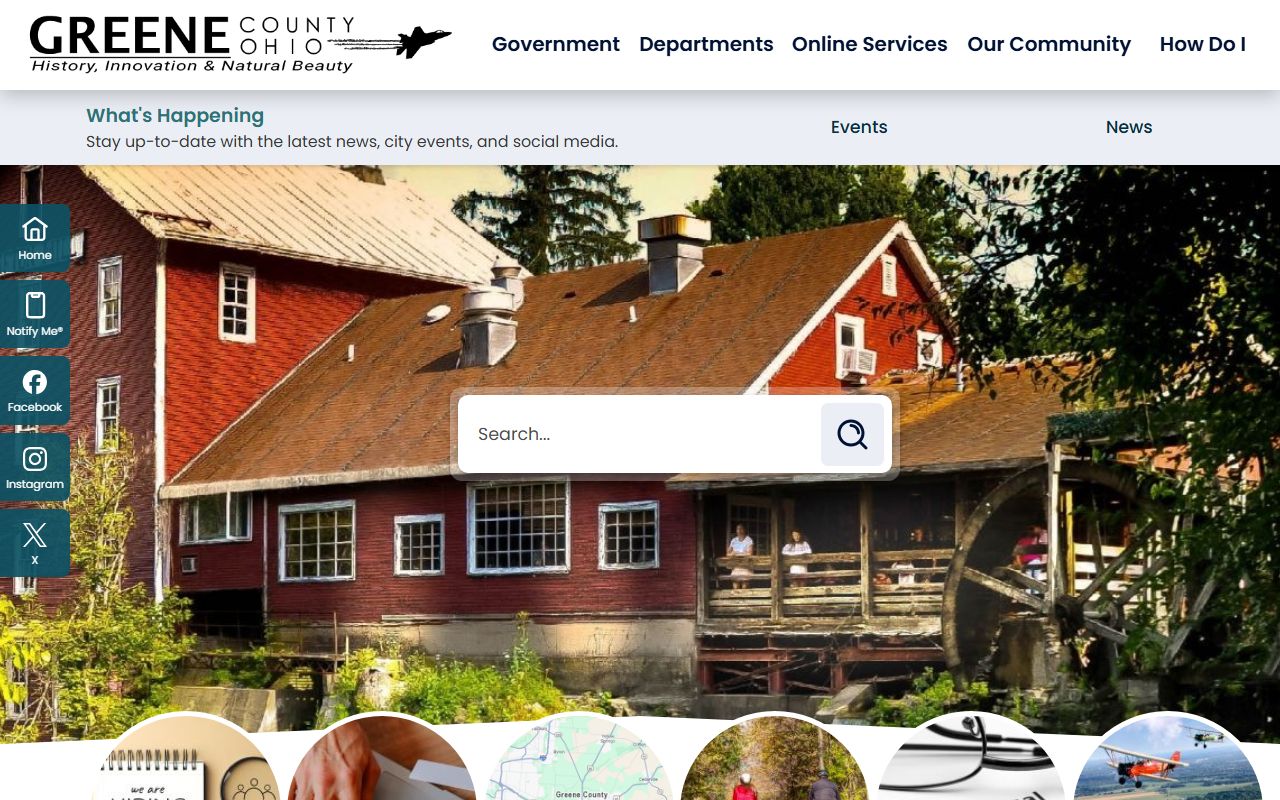 Greene County background check government services portal