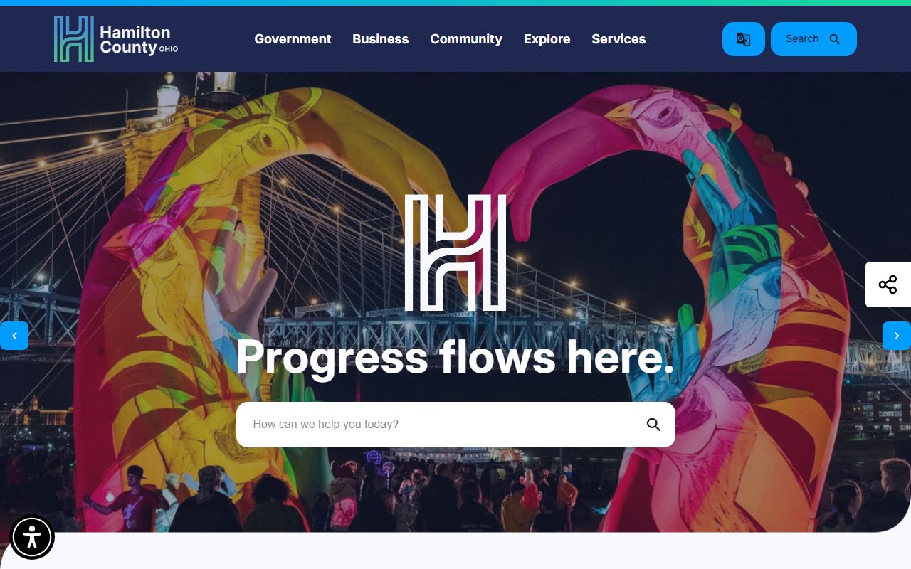 Hamilton County background check services on official county website