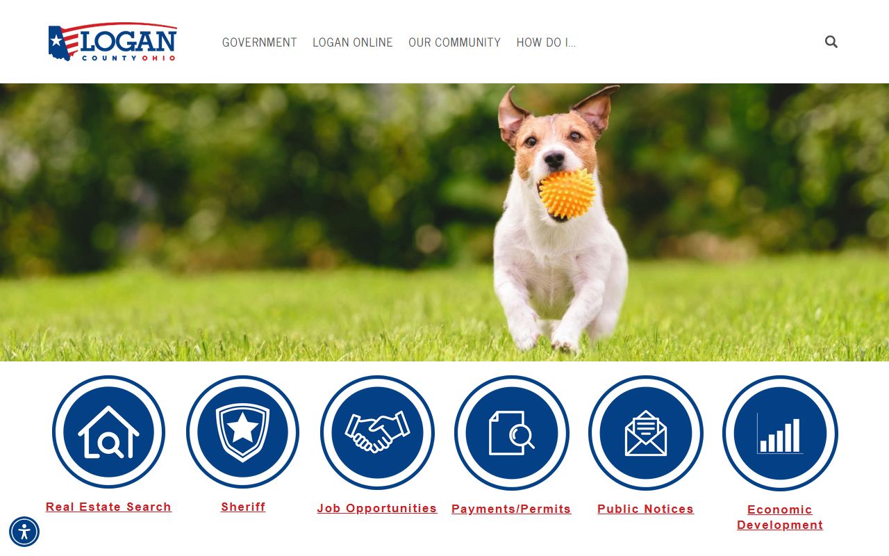 Logan County background check government services page