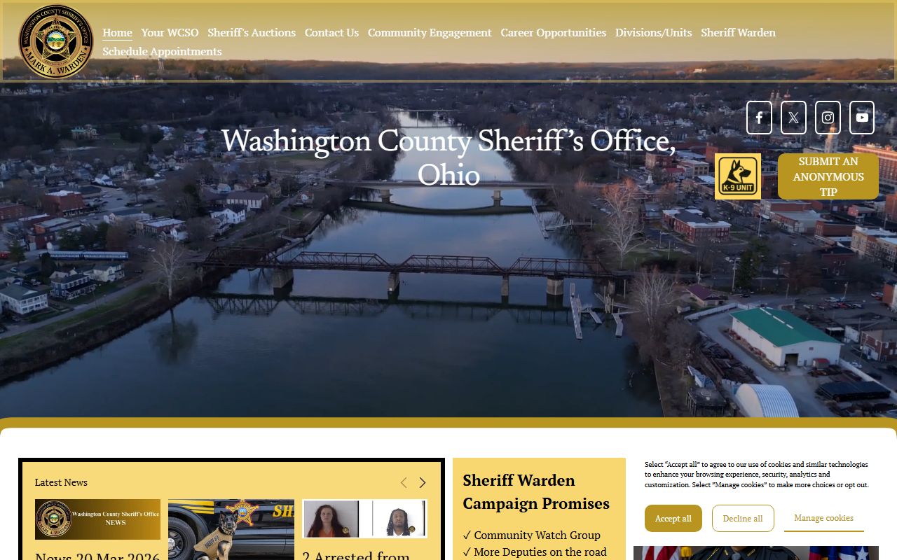 Washington County Sheriff background check services